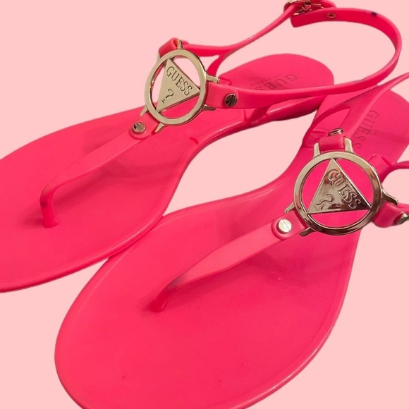 Guess Hot Pink Women's Sandals - Picture 3 of 3